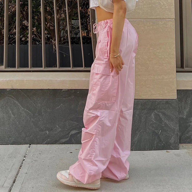 More Than Ever Low Waisted Parachute Pants