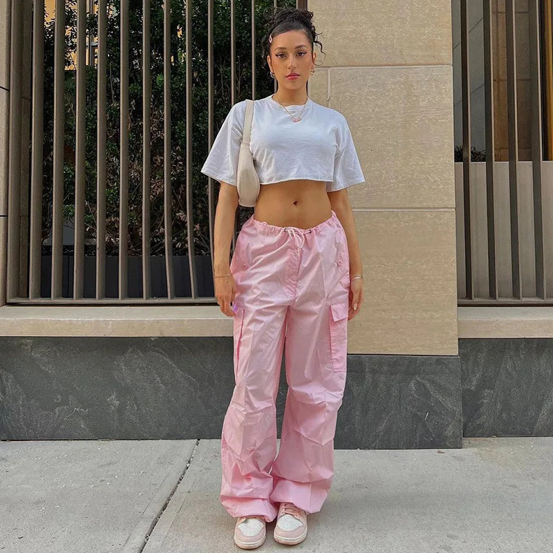 More Than Ever Low Waisted Parachute Pants